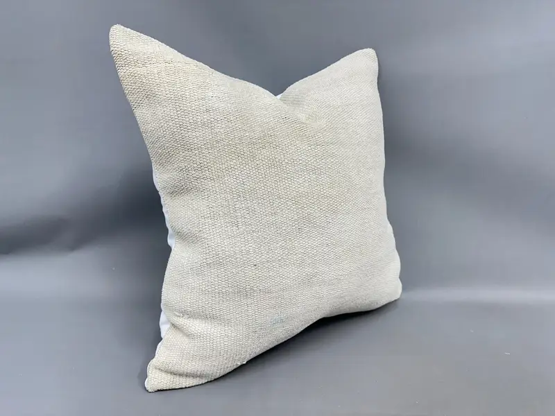24x24 White Cushion Case, Luxury Cushion Case, Pillow Cover, Cotton Cushion Case, Pillow for Couch, Interior Designer Pillow, Turkish Pillow - 2