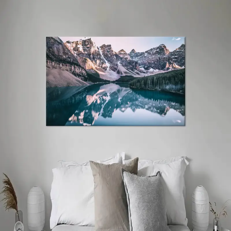 Mountain Canvas Art, Mountai Landscape, Lake Landscape, Office Art Decor, Living Room Art, Moraine Lake Art, Wall Hanging Decor, Modern Art - 7