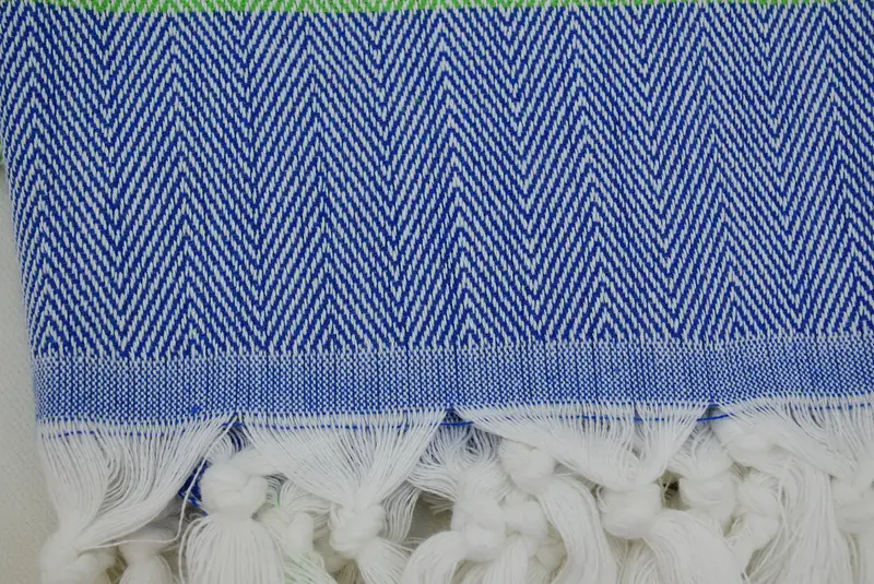 Embroidered Towel, 64x40 Cotton Chevron Towel, Turkish fouta towel for outdoor use, Best Friend Gift, Family Gift, Personalized Beach Towel - 6