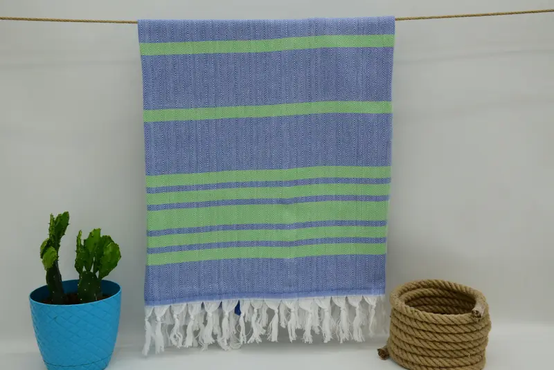 Embroidered Towel, 64x40 Cotton Chevron Towel, Turkish fouta towel for outdoor use, Best Friend Gift, Family Gift, Personalized Beach Towel - 7