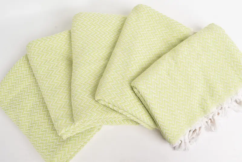 Personalized Blanket, Large Beach Towel Personalized, 76x64 Cotton Zig zag Towel, Decorative Blanket, Bedspread, Christmas Tablecloth, Xmas Gifts - 3