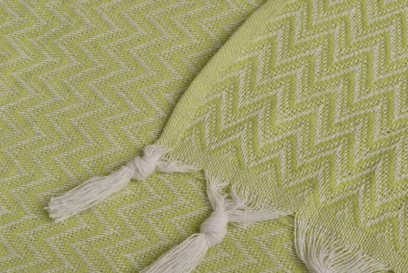 Personalized Blanket, Large Beach Towel Personalized, 76x64 Cotton Zig zag Towel, Decorative Blanket, Bedspread, Christmas Tablecloth, Xmas Gifts - 8
