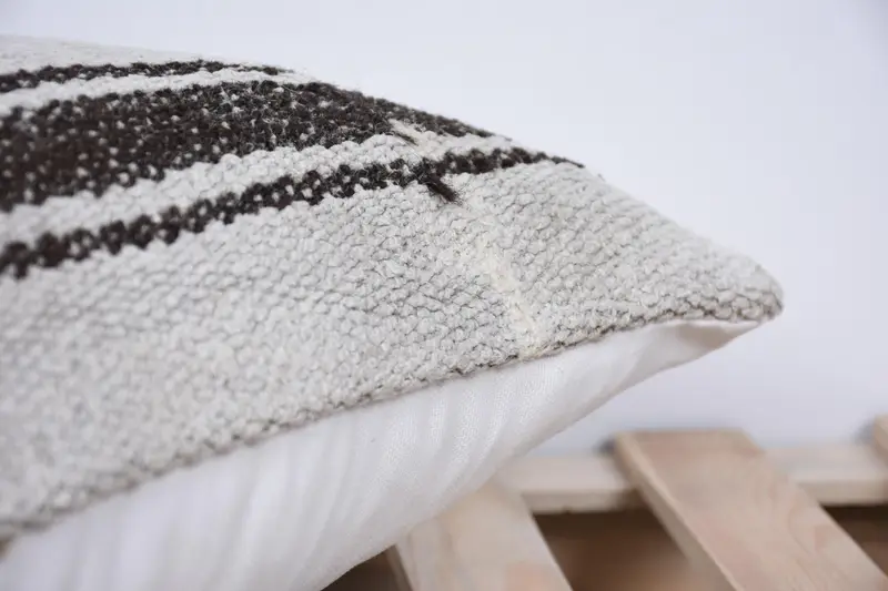 Home Decor Pillow, Cushion, Interior Designer Pillow, Indoor Cushion Case, Sofa Cushion, Ethnical Kilim Rug Pillow, 12x20 White Cushion - 7