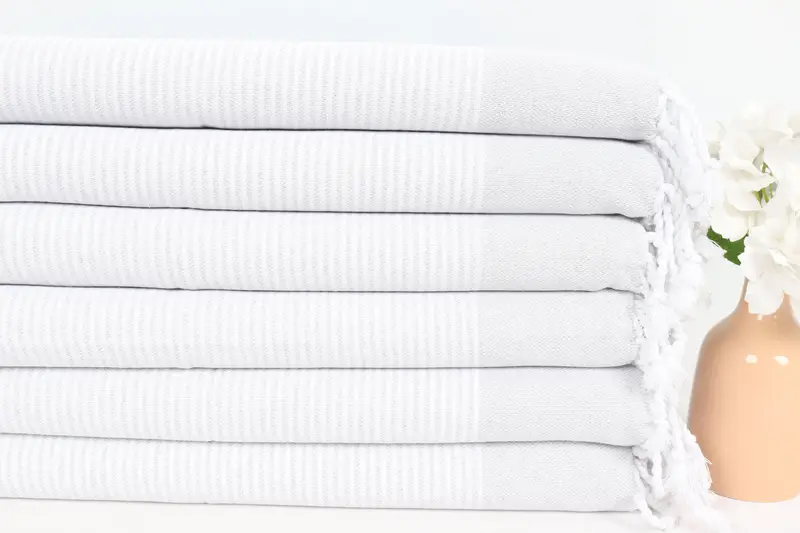 Türkischer Handtuch, 40x18 Baumwollstreifenhandtuch, Badezimmertücher, Monogramm Küchentuch, individuelles Geschenk, benutzerdefinierte Hochzeitsgeschenke, Sommergeschenk, Gasttuch - 3
