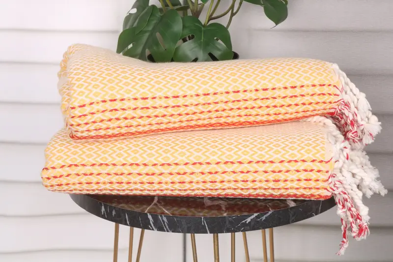 Wedding Gifts Towel, Best Friend Gift, Turkish Towel USA, Turkish bath towel for spa, Best Friend Gift Ideas, 70x40 Cotton Diamond Towel - 3