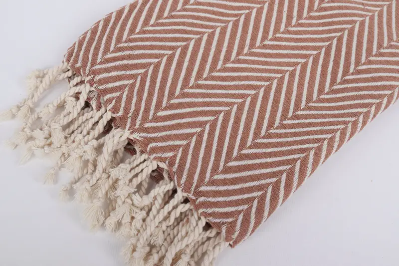 Decorative Towel, 70x40 Cotton Striped Towel, Travel Towel, Bachelorette Party Favor, Quick-Dry Beach Towel, Large Turkish Towel, Bridesmaid Gifts - 7