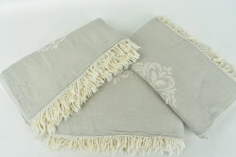 Extra Large Tablecloth, Decorative Blanket, Housewarming Gift, Thanksgiving Tablecloth, 70x60 Cotton Baroque Towel, Custom Blanket, Home Gift - 7