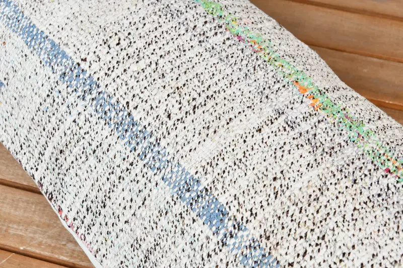 Kilim Pillow Cover, Vintage Kilim Throw Pillow, Pillow for Sofa, 12x36 White Pillow Case, Pillow Sham, Farmhouse Pillow Cover - 4