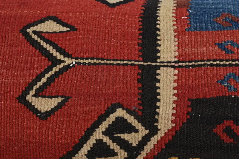 Boho Pillow, Turkish Pillow, Bolster Cushion, 16x43 Red Pillow Case, Handwoven Cushion, Cushion, Antique Pillows, Bed Pillow Case - 3
