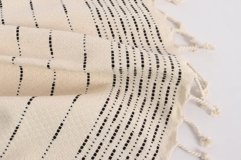 Gift For Coworker, 36x18 Cotton Striped Design Towel, Organic Towel, Monogram Hand Towel, Wedding Favors, Wedding Gift, Bachelorette Towel - 8
