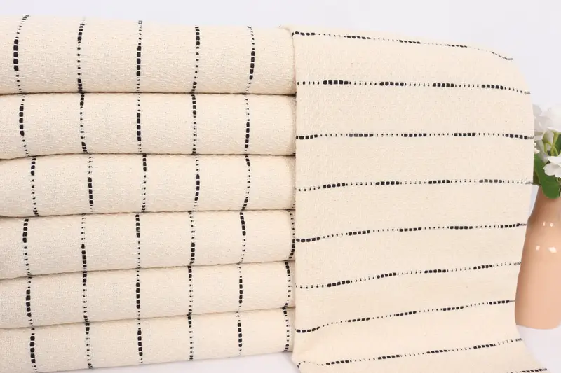 Gift For Coworker, 36x18 Cotton Striped Design Towel, Organic Towel, Monogram Hand Towel, Wedding Favors, Wedding Gift, Bachelorette Towel - 2