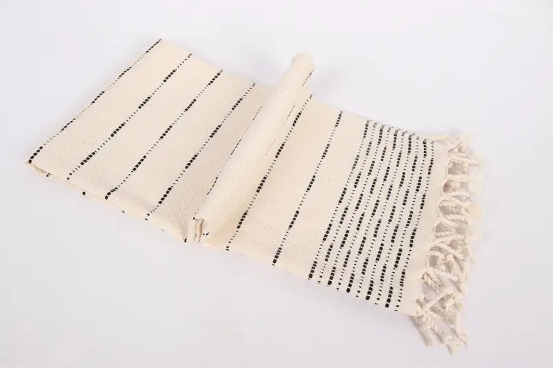 Gift For Coworker, 36x18 Cotton Striped Design Towel, Organic Towel, Monogram Hand Towel, Wedding Favors, Wedding Gift, Bachelorette Towel - 6