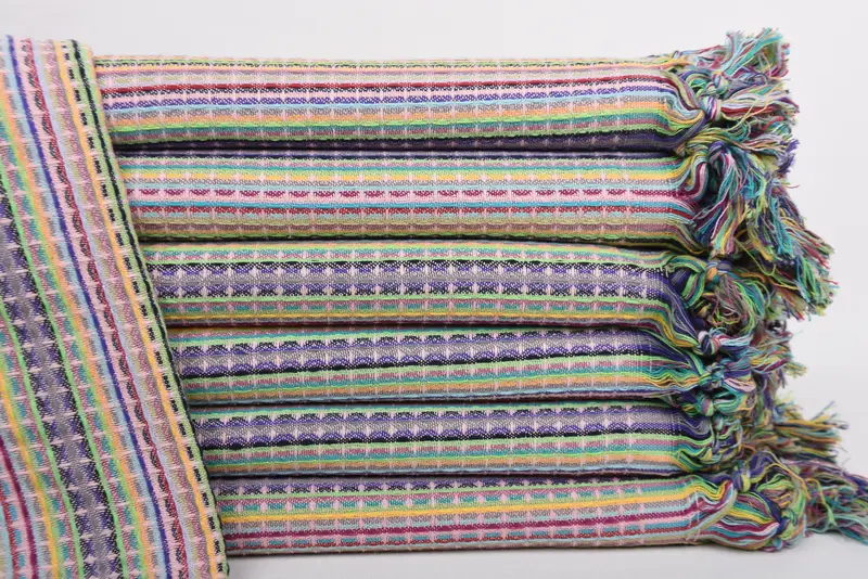 Custom Beach Towel Monogrammed Turkish Cotton Light Powder Pink Waffle, 40x71 Inches