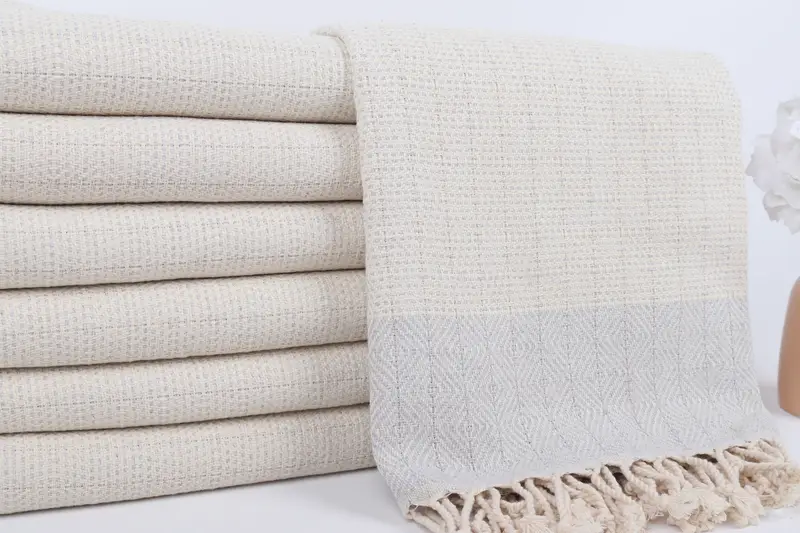 70x40 Cotton Diamond Towel, Luxury Turkish beach towel for summer vacation, Bridal Gifts, Bachelorette Gifts, Handmade Gift, Bachelor Gifts - 5