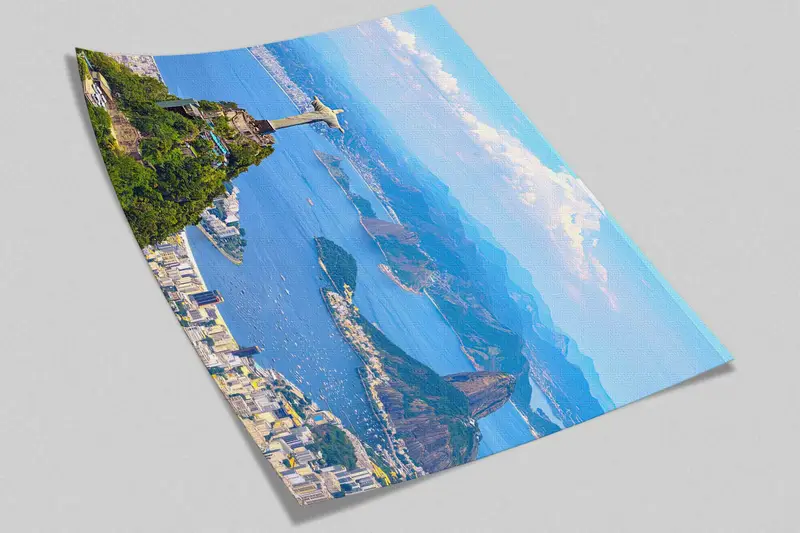 View Wall Stickers, 3D Wall Art, Jesus Statue And Brasil Landscape Paper Art, Cityscape Wall Print, Christ Paper Art, Modern Wall Decal, - 8