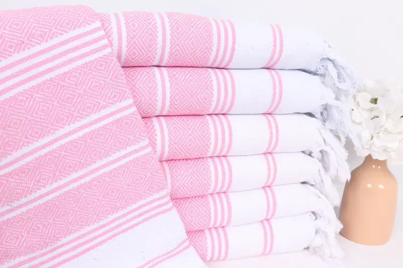 Monogrammed Hand Towel, Bathroom Towels, Gift For The Home, Wedding Gift, Bulk Order Towel, Gym Towel, Turkish Towel, 40x18 Cotton Diamond Towel - 1