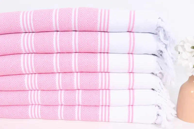 Monogrammed Hand Towel, Bathroom Towels, Gift For The Home, Wedding Gift, Bulk Order Towel, Gym Towel, Turkish Towel, 40x18 Cotton Diamond Towel - 3