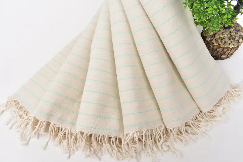 70x38 Toalla a rayas de algodón, regalos nupciales, toalla de regalo de dama de honor, playa de toalla turca, artículos de despedida de soltera, regalo hecho a mano, regalo para el día de la boda - 4