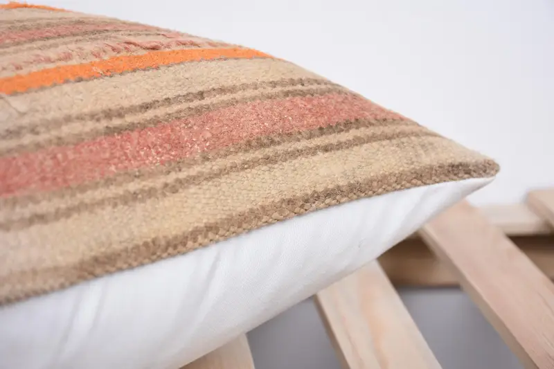 16x16 Pink Pillow Cover, Antique Pillows, Yoga Pillow Sham, Pillow Sham, Rustic Cushion, Vintage Kilim Throw Pillow, Pillow for Sofa - 7