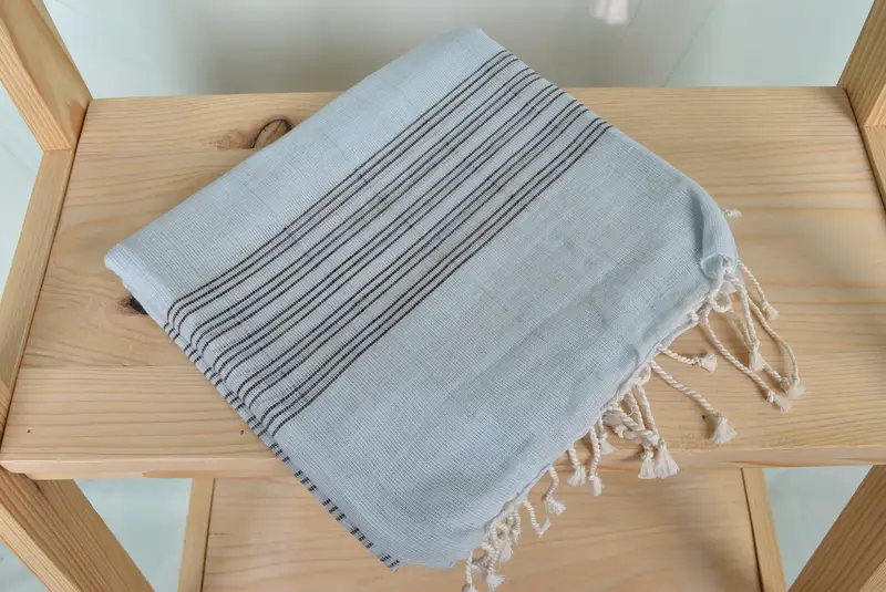 Scarf Towel, Holiday Towel, 70x40 Cotton Striped Towel, Personalized Towel, Bachelorette Party Gifts Bridesmaids, Birthday Gift, Housewarming Gift - 5