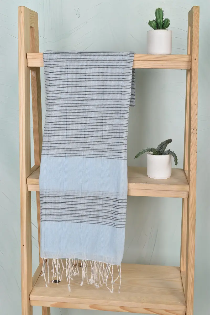 Scarf Towel, Holiday Towel, 70x40 Cotton Striped Towel, Personalized Towel, Bachelorette Party Gifts Bridesmaids, Birthday Gift, Housewarming Gift - 8