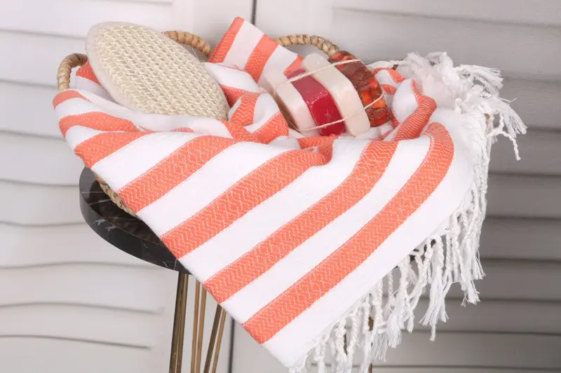 Bachelorette Party Decorations, Girls Weekend Getaways Ideas, Turkish bath towel, 70x36 Cotton Striped Towel, Bachelor Gift, Turkish beach towel - 2