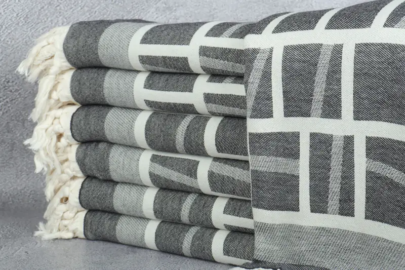 Organic Turkish towel, Custom Gift, Grandma Gift, 70x34 Cotton Patterned Towel, Organic Towel, Quick-dry towel, Personalized Turkish Beach Towel - 2