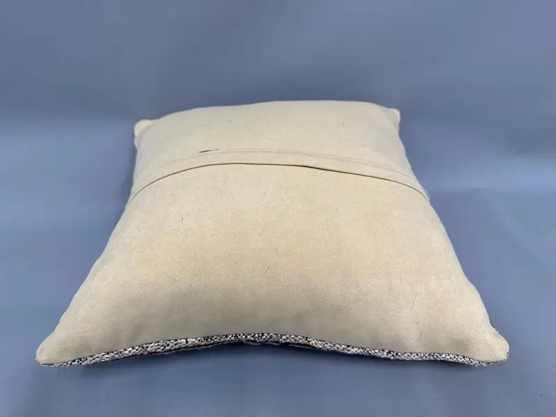 Turkish Corner Pillow Cover, Pillow for Sofa, Throw Kilim Pillow, 18x18 White Cushion Case, Interior Designer Pillow, Cushion - 7