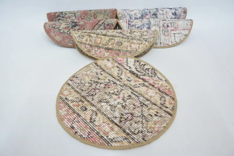 Mantel individual bohemio azul y rosa, mantel individual de estilo occidental de 30x30 pulgadas