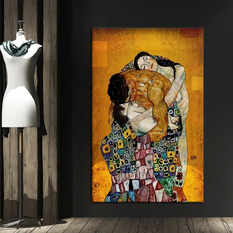 Gustav Klimt The Family, Gustav Klimt Wall Art, The Family Canvas, Canvas Wall Art, Klimt Family Artwork, Art Nouveau Wall Decor, Home Decor - 3