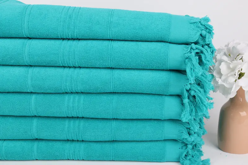 Quick-Dry Beach Towel, Custom Wedding Gifts, Spa Gift Towel, Bachelor Party Gifts, Bachelorette Party Decorations, 70x36 Cotton Striped Terry Towel - 3