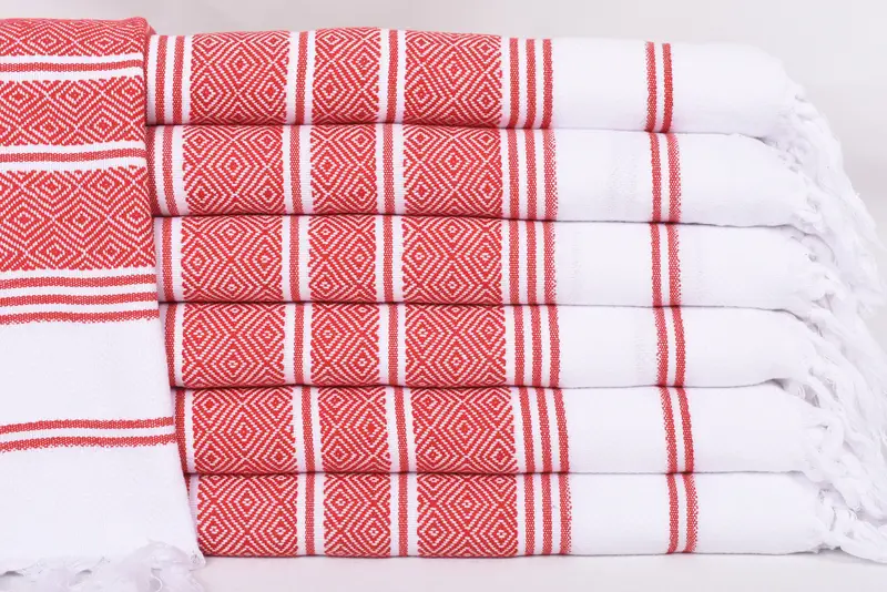 40x18 Cotton Diamond Towel, Personalized Hand Towel, Home Gift, Bathroom Towels, Kitchen Towel, Best Friend Gift, Wedding Anniversary Gift - 1