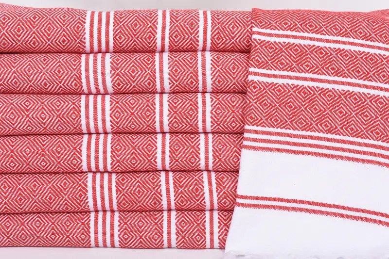 40x18 Cotton Diamond Towel, Personalized Hand Towel, Home Gift, Bathroom Towels, Kitchen Towel, Best Friend Gift, Wedding Anniversary Gift - 2
