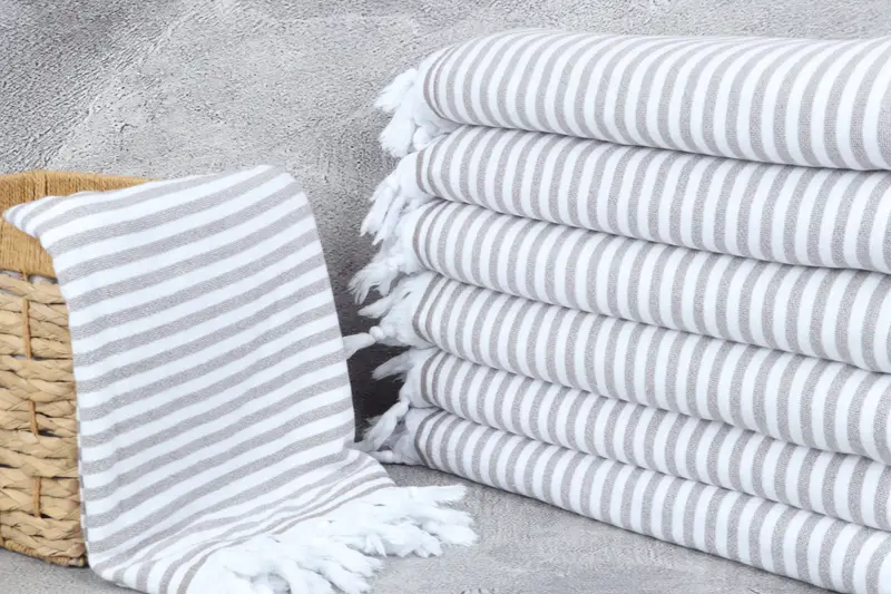 Wedding Gifts Towel, 70x36 Linen Terry Striped Towel, Customized Towels, Sand-resistant towel, Turkish Beach Towel Bulk, Bachelorette Gifts - 3