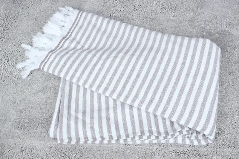 Wedding Gifts Towel, 70x36 Linen Terry Striped Towel, Customized Towels, Sand-resistant towel, Turkish Beach Towel Bulk, Bachelorette Gifts - 6