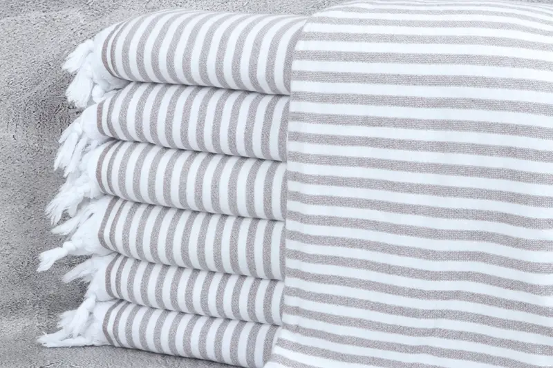 Wedding Gifts Towel, 70x36 Linen Terry Striped Towel, Customized Towels, Sand-resistant towel, Turkish Beach Towel Bulk, Bachelorette Gifts - 1