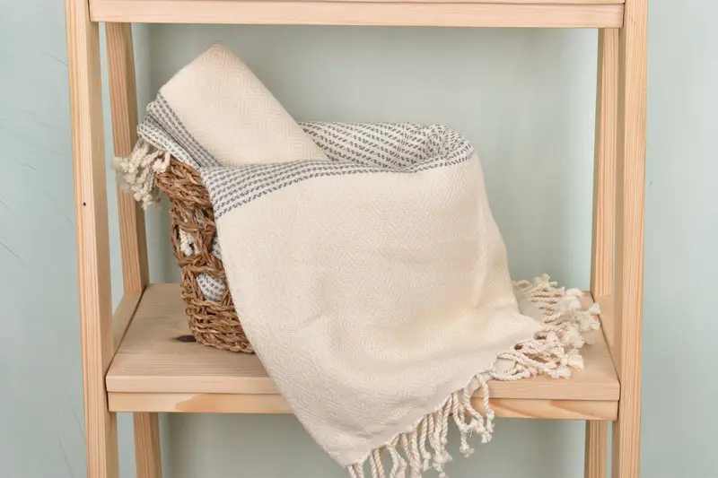 Beach towel, Sand-free peshtemal towel for the beach, Pool Towels, Grandma Gift, Turkish bath towel, 70x40 Cotton Diamond Towel, Best Friend Gift - 4