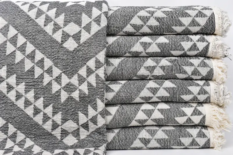 Unique Gift, Custom Towel, 70x40 Cotton Geometric Towel, Bachelorette Party Gift, Best Beach Towel, Fringed Turkish peshtemal beach towel USA - 2