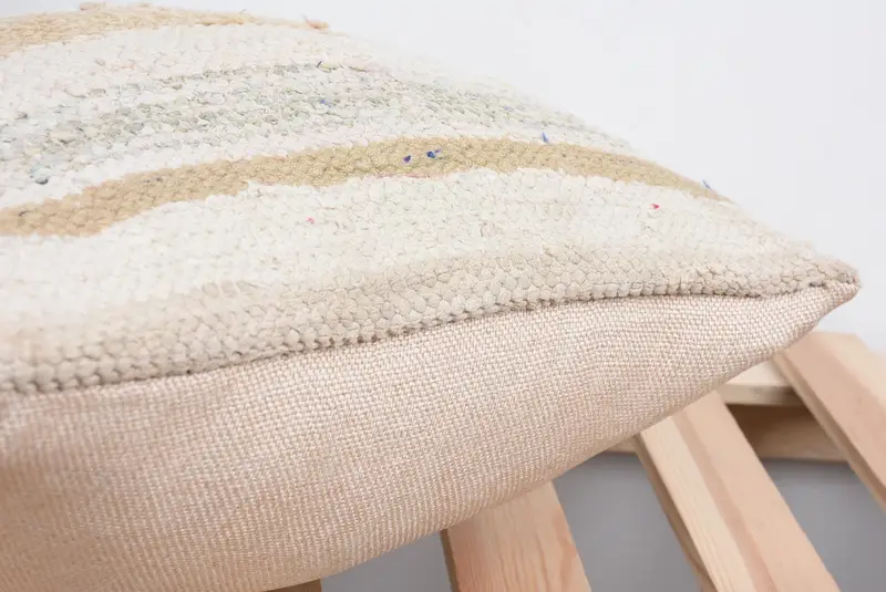 Interior Designer Pillow, 14x14 White Pillow, Garden Pillow Sham, Cushion, Art Deco Pillow Sham, Handmade Kilim Cushion, Kilim Cushion Sham - 7