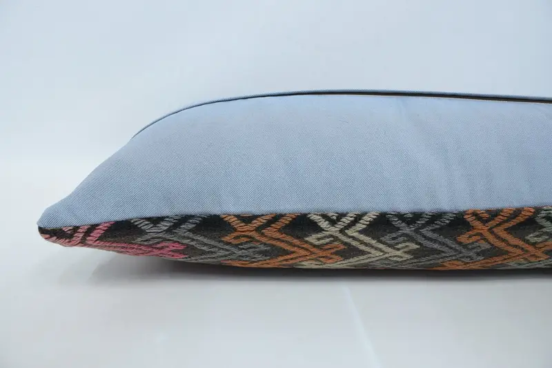 16x48 Red Cushion, Kilim Cushion Sham, Cushion Case, Ethnical Kilim Rug Pillow, Kilim Pillow, Kilim Rug Cushion Case, Authentic Pillow - 6
