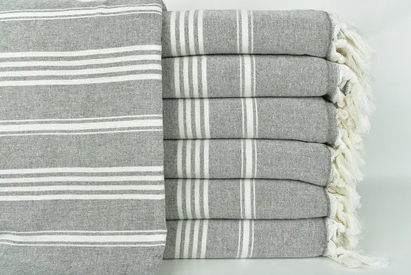 Turkish bath towel, Summer Gift Ideas, Summer Gift, Engagement Gift, Scarf Towel, Custom Gift, 70x40 Cotton Striped Towel, Handmade Turkish Towel - 1
