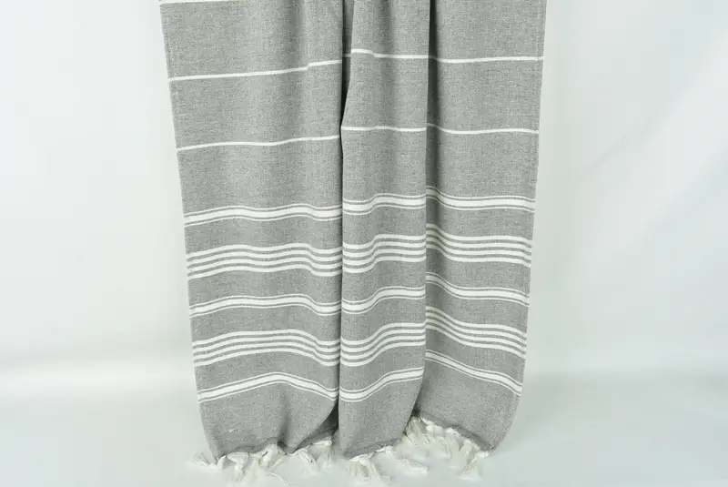 Turkish bath towel, Summer Gift Ideas, Summer Gift, Engagement Gift, Scarf Towel, Custom Gift, 70x40 Cotton Striped Towel, Handmade Turkish Towel - 8