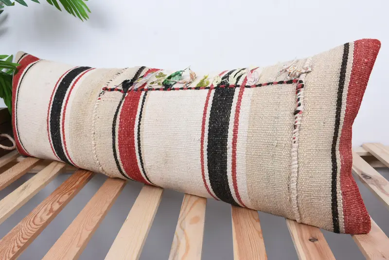 Antique Pillows, Garden Pillow Sham, Pillow Sham, Outdoor Cushion, Pillow for Sofa, 12x36 White Cushion Case, Vintage Pillow - 5