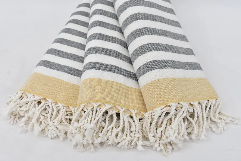 68x40 Cotton Striped Terry Towel, Custom Gift, Personalized Wedding Gift, Bridemaids Beach Towel, Bachelorette Party Decorations, House Warming Gift - 3