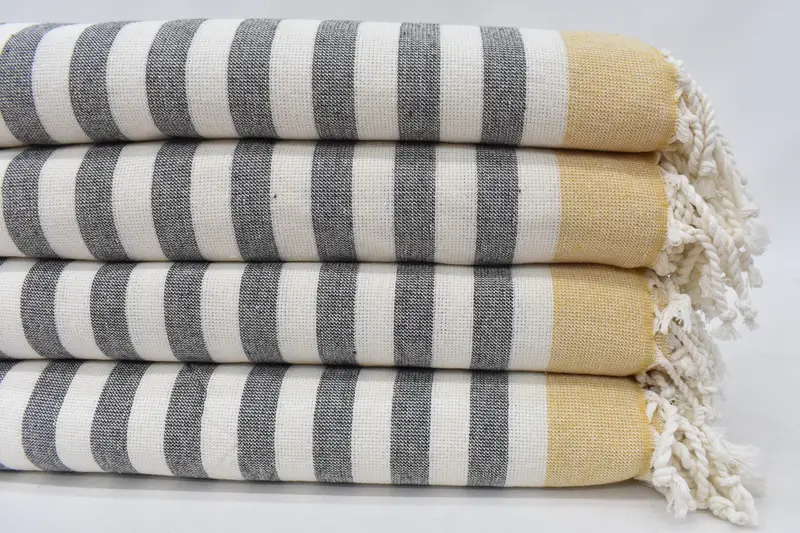 68x40 Cotton Striped Terry Towel, Custom Gift, Personalized Wedding Gift, Bridemaids Beach Towel, Bachelorette Party Decorations, House Warming Gift - 2