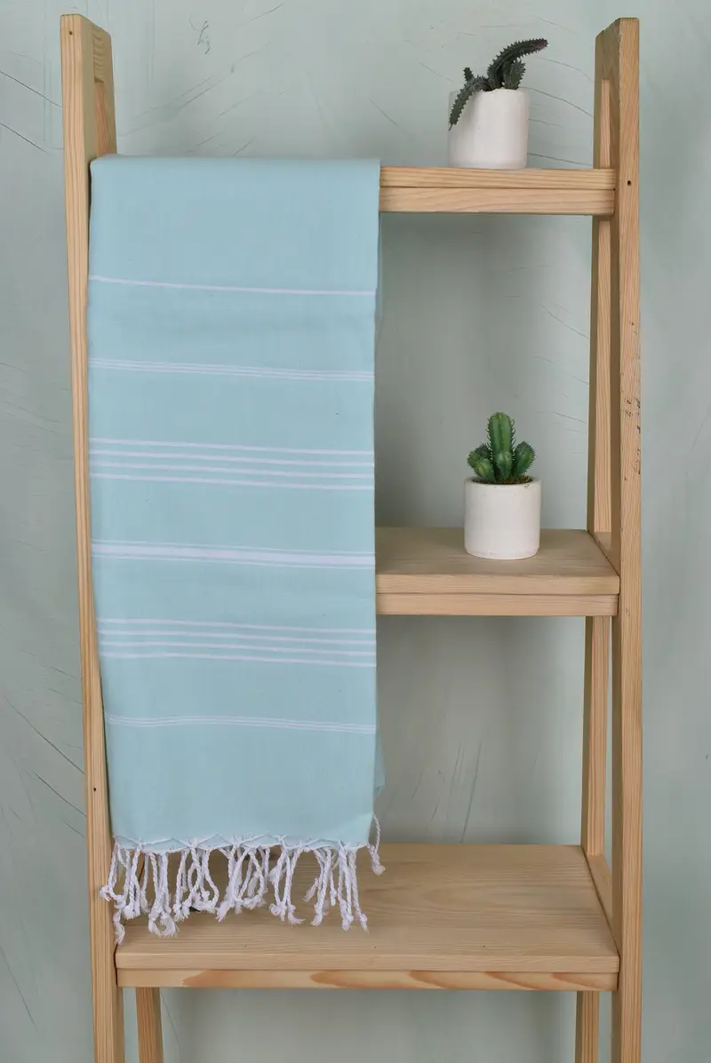 Turkish towel, Best lightweight Turkish towel for travel USA, Custom Wedding Gifts, Handmade Gift, 70x40 Cotton Striped Towel, Gift For Coworker - 8