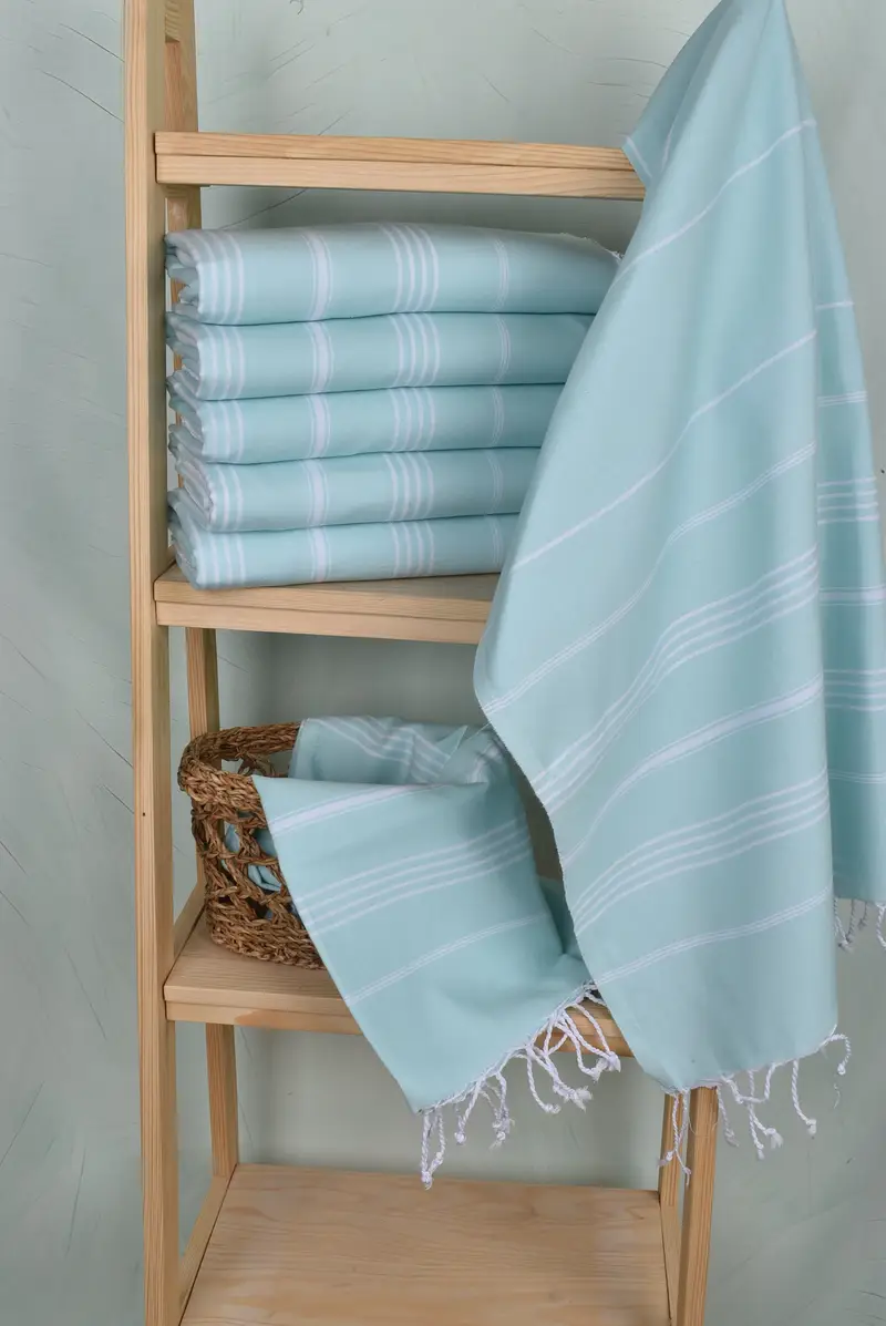 Turkish towel, Best lightweight Turkish towel for travel USA, Custom Wedding Gifts, Handmade Gift, 70x40 Cotton Striped Towel, Gift For Coworker - 3