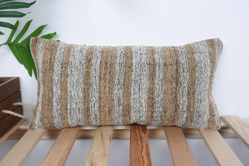 Home Decor Pillow, Gift Pillow, Pillow, 10x20 White Cushion Cover, Vintage Kilim Pillow, Aztec Pillow Cover, Traditional Cushion Cover - 1