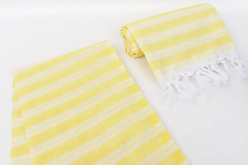 Hammam Towel USA, Fouta towel, Eco-Friendly Turkish Towel, Organic towel, Best Beach Towel, 70x40 Cotton Striped Towel, Bridal Shower Favor - 7