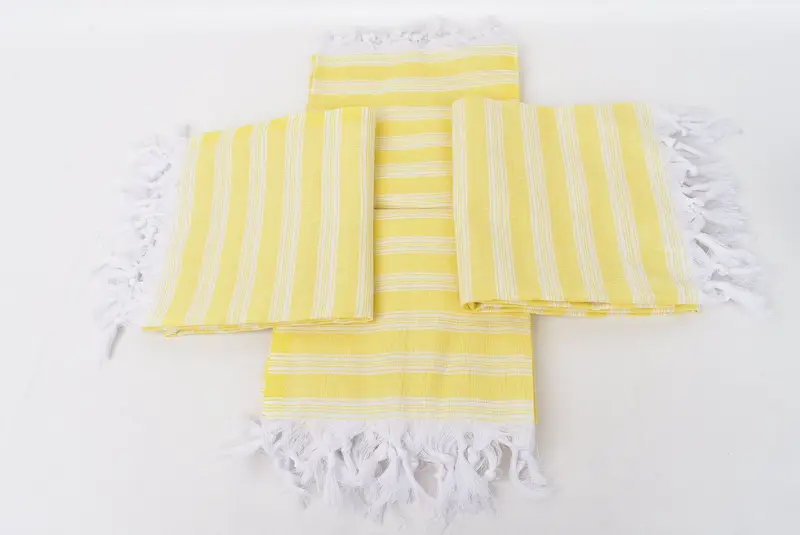 Hammam Towel USA, Fouta towel, Eco-Friendly Turkish Towel, Organic towel, Best Beach Towel, 70x40 Cotton Striped Towel, Bridal Shower Favor - 6